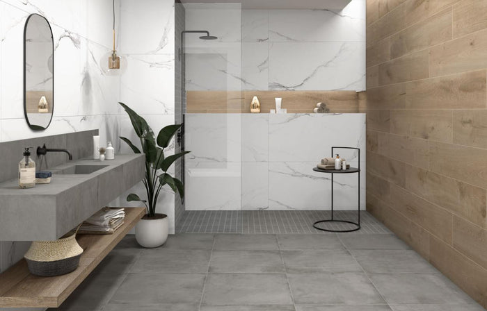 Portofino White Matte 24x24 Porcelain Floor Tile 2