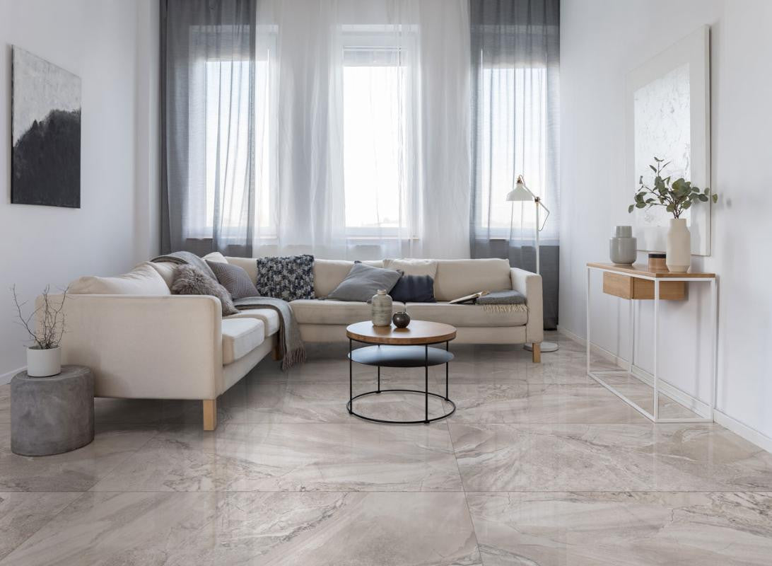 Fossilique Bedrock Polished 12x24 Porcelain Tile