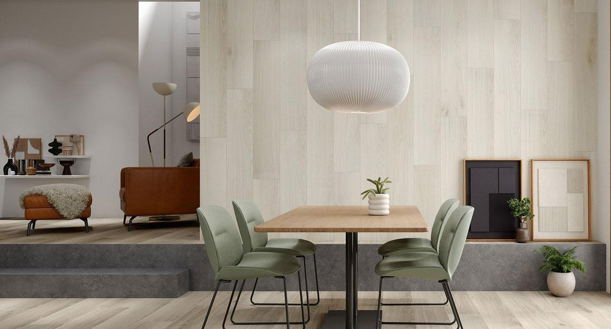 Civic InOut White 6x36 Porcelain Plank Tile