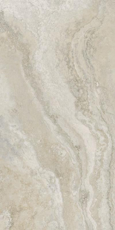 Prestige Travertino White Soft Azulejo de porcelana 12x24 con aspecto de travertino 1