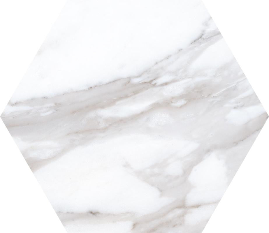 Apuan Hex 19x22 Marble Look Porcelain Tile