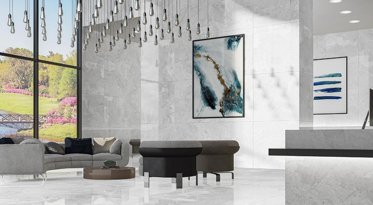 Camouflage White 12x24 Matte Porcelain Floor Tile