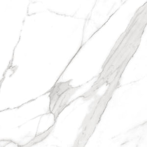 Calacatta Tranco 32x32 Polished Marble Look Porcelain Tile