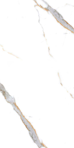 Calacatta Gold 24x48 Polished Marble Look Porcelain Tile