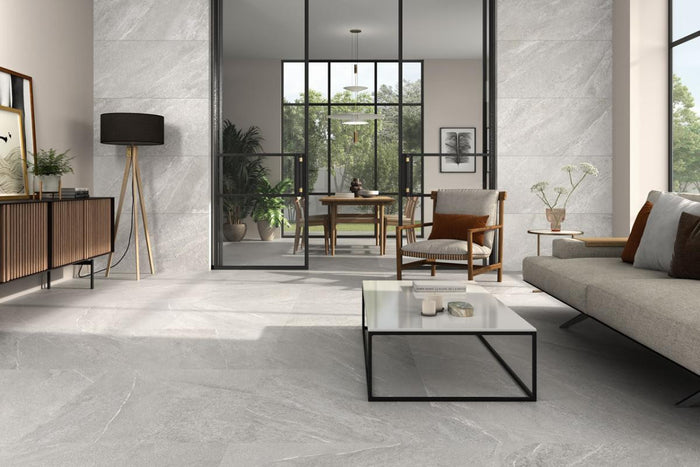 Sakhir Grey 30x30 Concrete Look Porcelain Tile 3