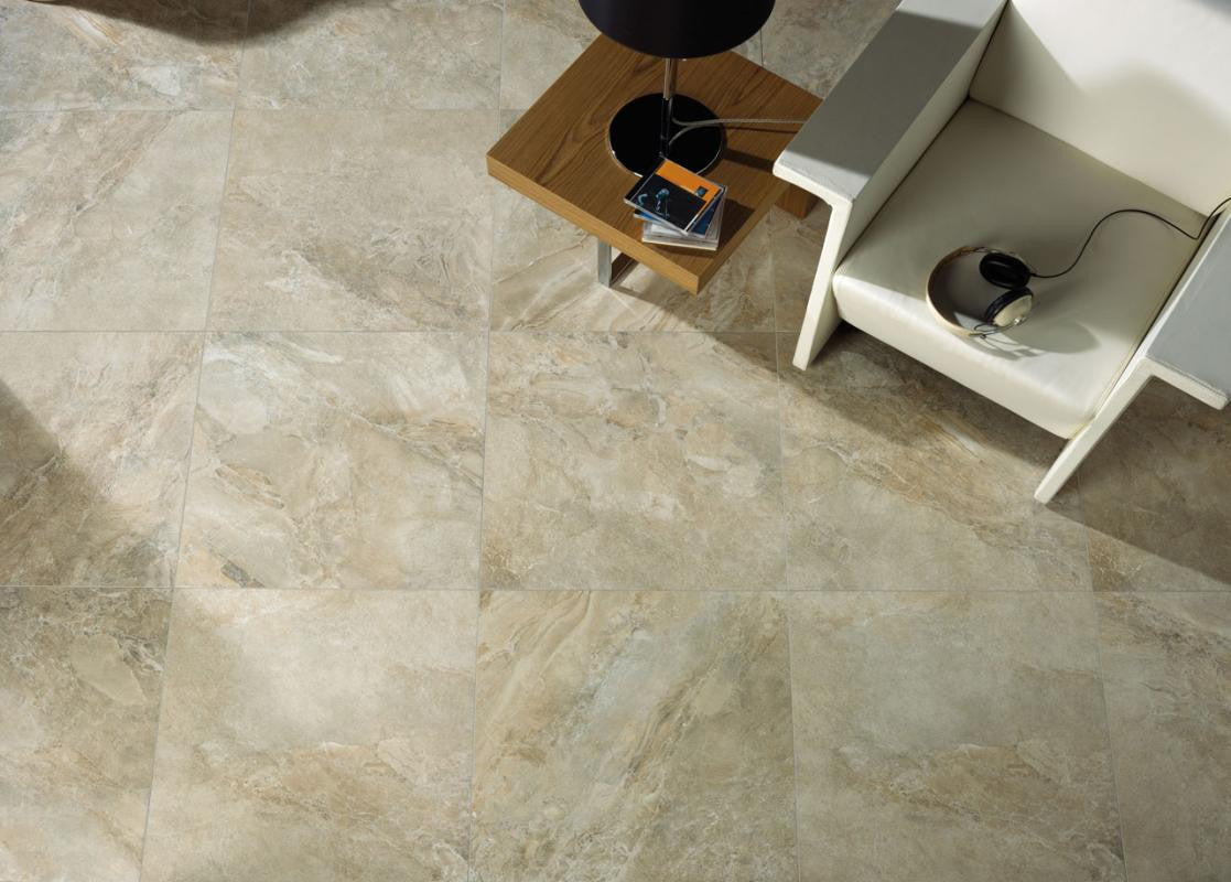 Icaria Beige 24x24 Stone Look Porcelain Tile