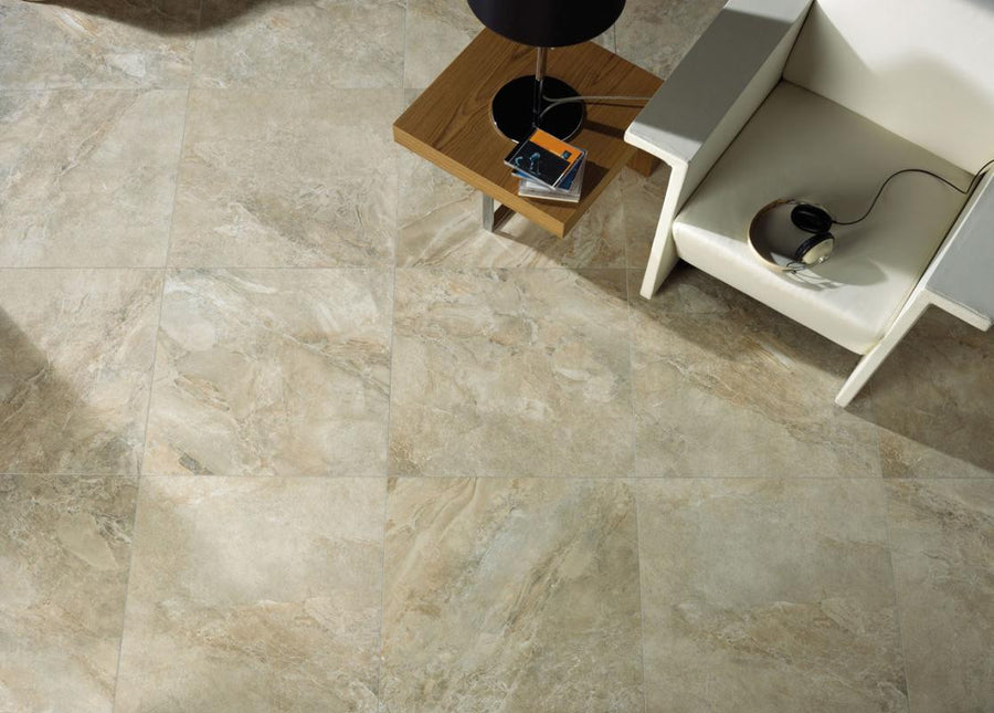 Icaria Beige 24x24 Stone Look Porcelain Tile