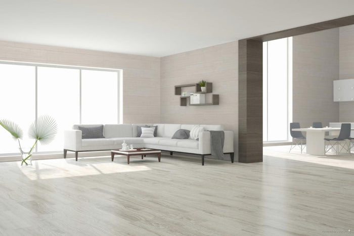 Cinnamon White 8x48 Matte Porcelain Plank Tile 2