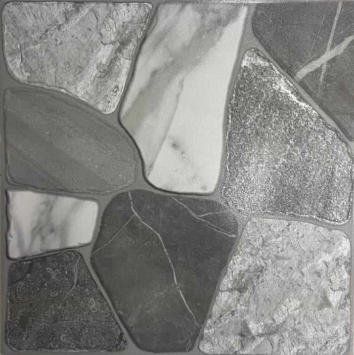 Grey Rocks Textured Outdoor Ceramic Patio Tile 18x18 Ceramic Tile 5