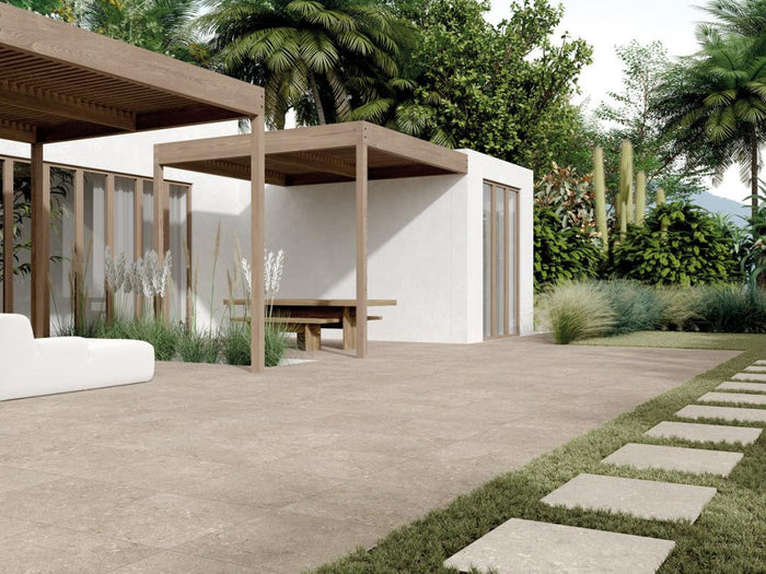 Shellstone Beige R11 12x24 Stone Look Porcelain Tile 2