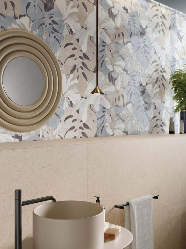 Azulejo de porcelana Tahiti Lux 3D de 24x48 con aspecto de piedra exótica pulida 5