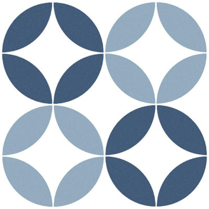 Bora Blue 9x9 Patterned Porcelain Tile