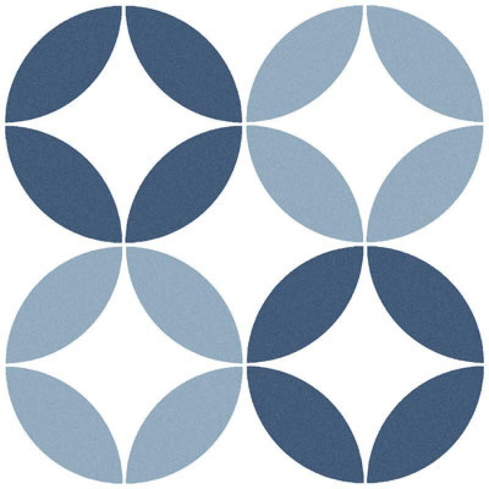 Bora Blue 9x9 Patterned Porcelain Tile 1