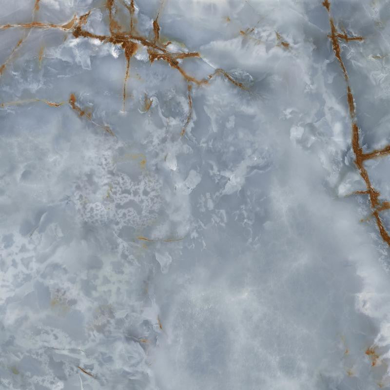 Azulejo de Porcelana Pulido con Apariencia de Ónix Premiere Onice Azzurro 24x24