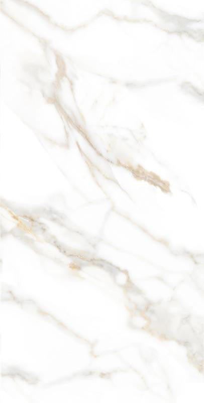 Calacatta Oro 24x48 Polished Marble Look Porcelain Tile 1