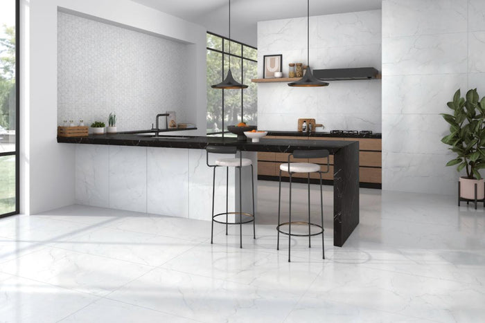 Caryn Bianco 40x40 Satin Stone Look Porcelain Tile 3