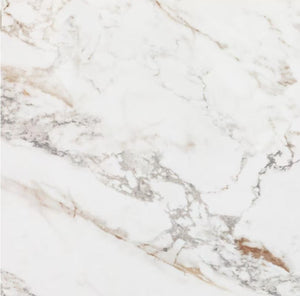 Calacatta Gem Polished 24x24 Marble Look Porcelain Tile