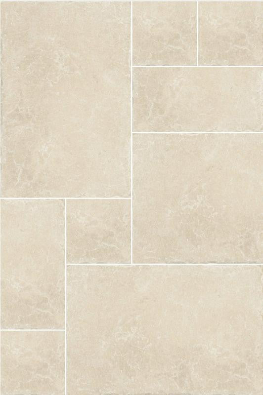 Provence White Modular Pattern Porcelain Floor Tile 1