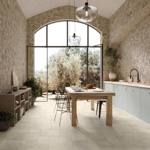 Provence White Modular Pattern Porcelain Floor Tile