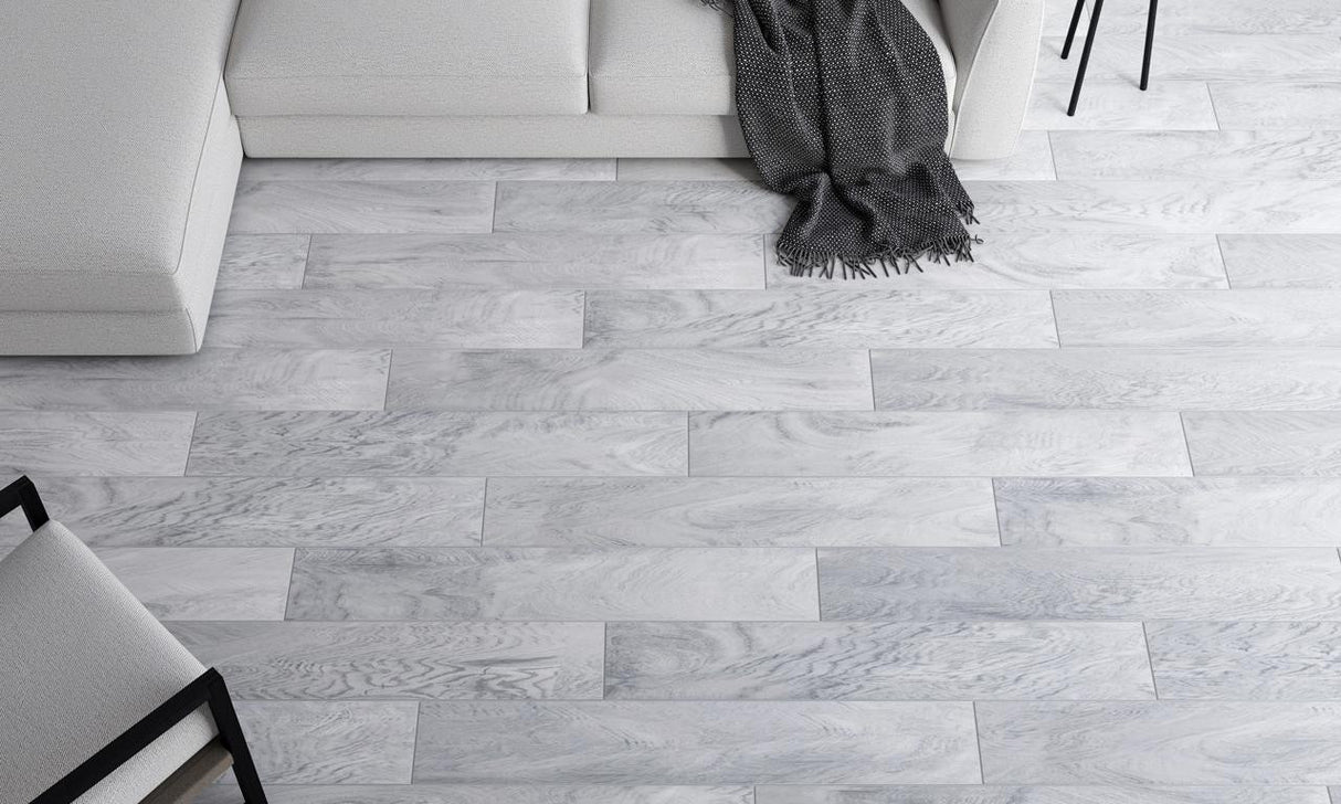 Blue Ridge Grey 8x48 Porcelain Plank Tile