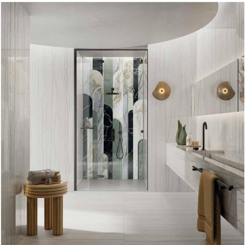 Sensi Nuance White Macaubas 24x48 Quartzite Look Porcelain Tile