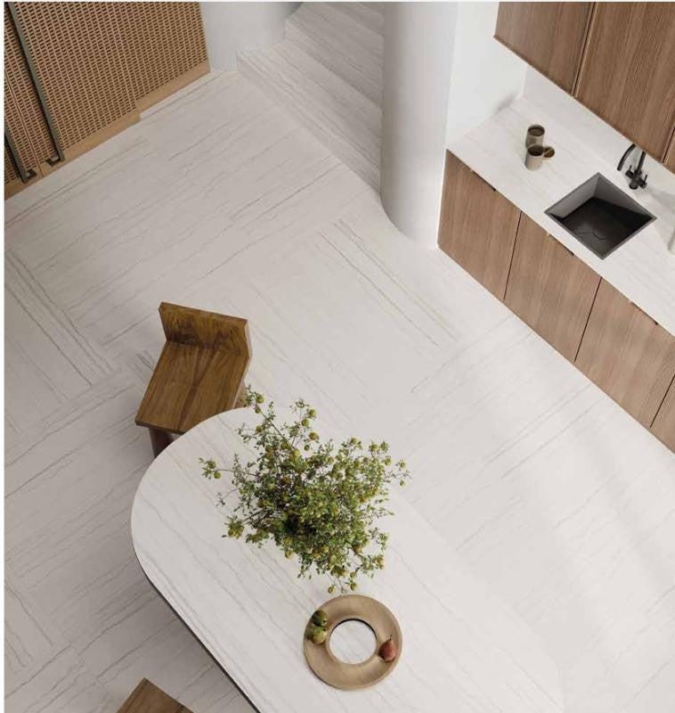 Sensi Nuance White Macaubas 24x48 Quartzite Look Porcelain Tile