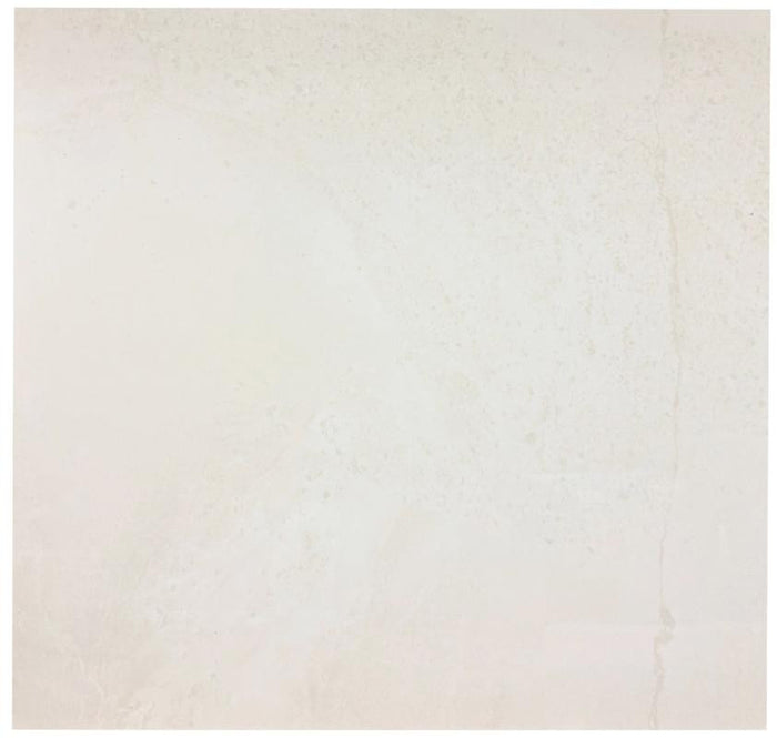 Launton Luster White Polished 24x24 Stone Look Porcelain Tile 1