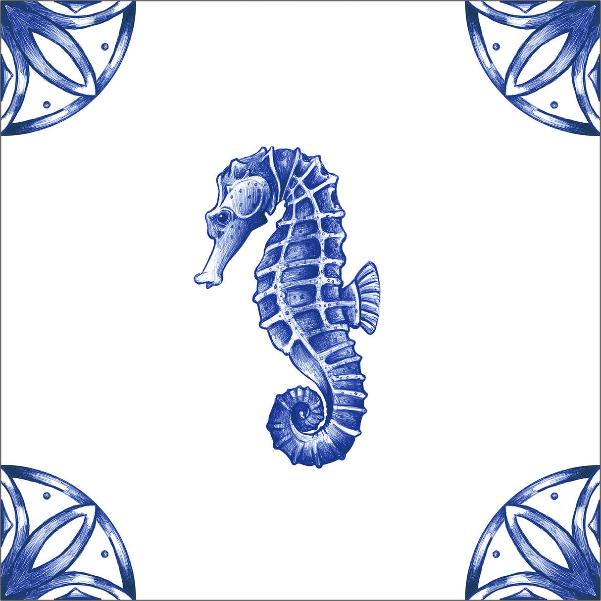 Nautilus 10x10 Patterned Porcelain Tile