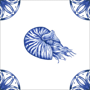Nautilus 10x10 Patterned Porcelain Tile