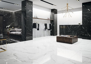 Marmorea Estatuario 24x24 Marble Look Porcelain Tile