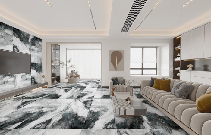 Smoke Ash Polished 24x48 Porcelain Tile 3