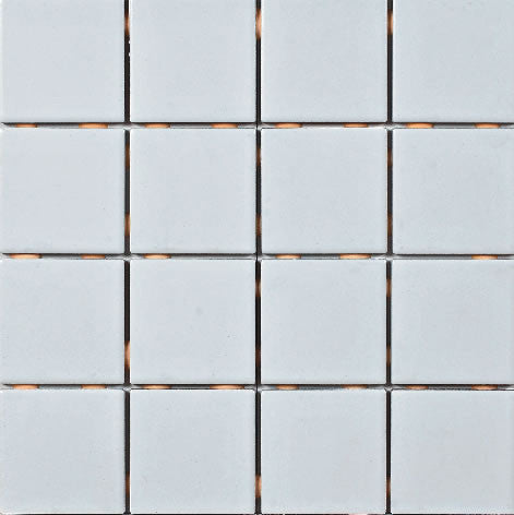 OM-5029 White 3x3 Ceramic Mosaic Tile 12x12 Sheet