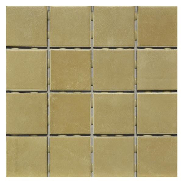 OM-14682 Sand 3x3 Ceramic Mosaic Tile 12x12 Sheet