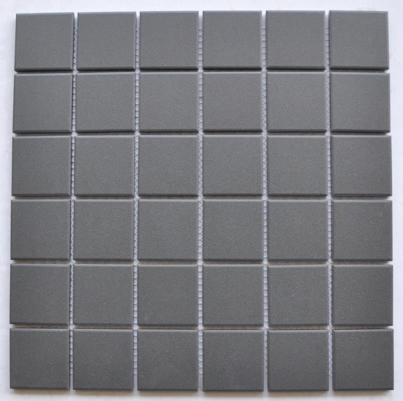 Graphite 2x2 Matte Porcelain Mosaic Tile 12x12 Sheet