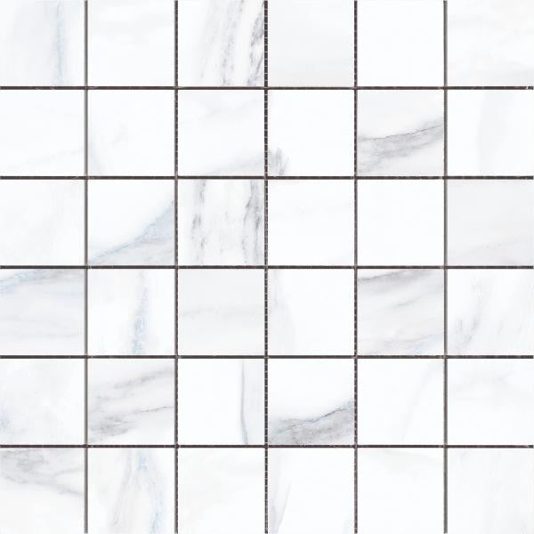 Michelangelo Gray 2x2 Matte Porcelain Mosaic Tile 12x12 Sheet