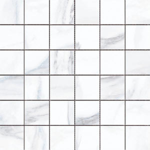 Michelangelo Gray 2x2 Matte Porcelain Mosaic Tile 12x12 Sheet