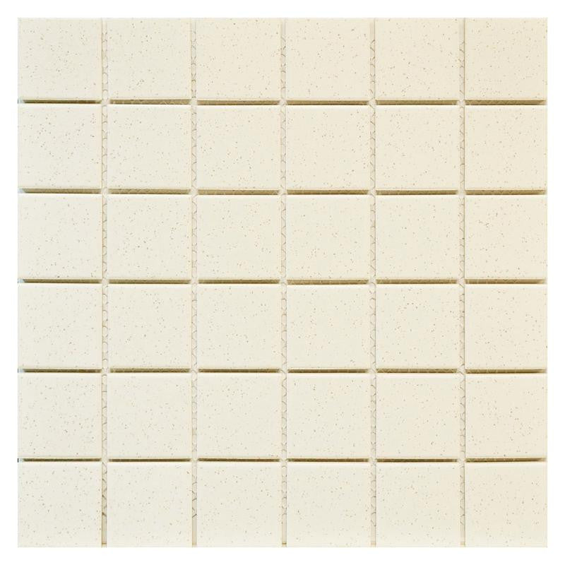 Bone Speckled 2x2 Porcelain Mosaic Tile 12x12 Sheet