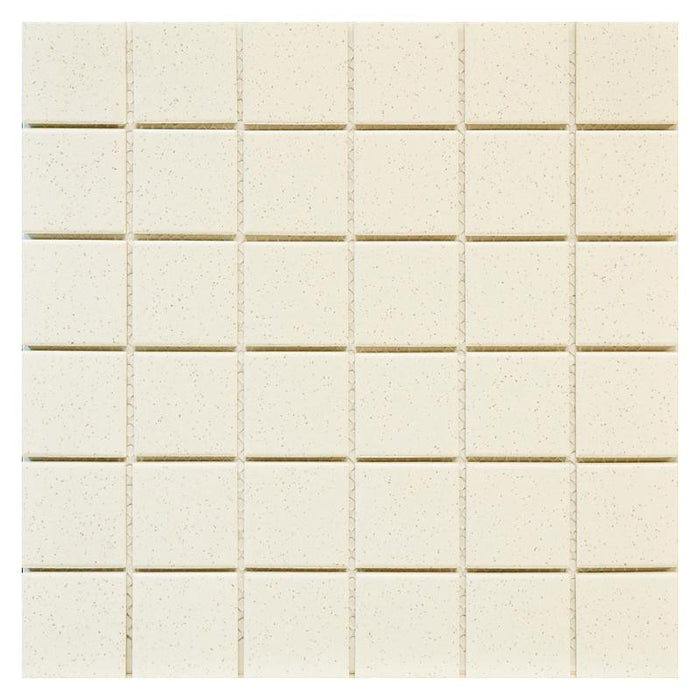 Bone Speckled 2x2 Porcelain Mosaic Tile 12x12 Sheet 1