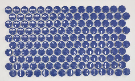 Glass penny shower mosaic tile