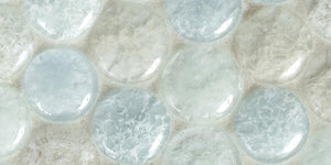 Bubbles Clear Lagoon Glass Mosaic Tile 11x11 Sheet
