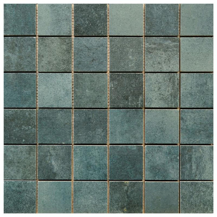 Hemisphere Lagune 2x2 Matte Porcelain Mosaic Tile 12x12 1