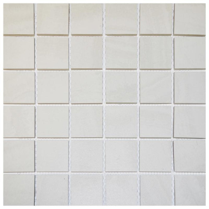 Atlas Warm Grey 2x2 Ceramic Mosaic Tile 13x13 Sheet 1