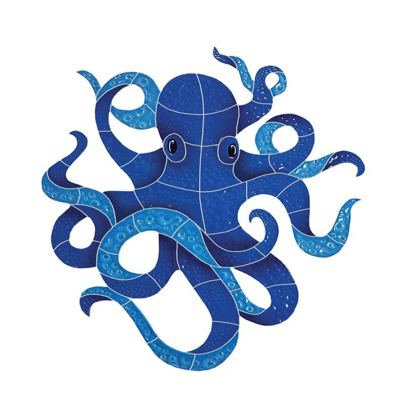 Octopus 15x12 Ceramic Mosaic Accent Tile