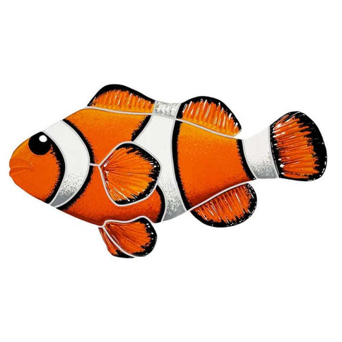 Clown Fish Left 5x9 Ceramic Pool Mosaic Accent 1