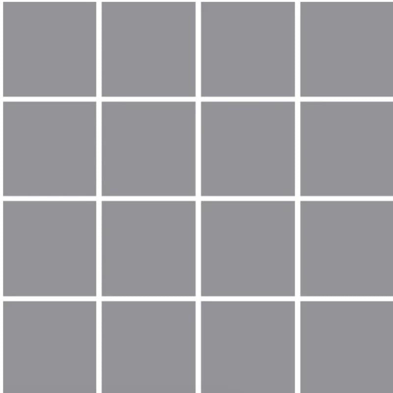 OM-13418 Light Gray 3x3 Ceramic Mosaic Tile 12x12 Sheet