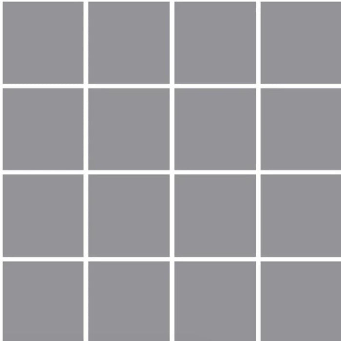 OM-13418 Light Gray 3x3 Ceramic Mosaic Tile 12x12 Sheet 1