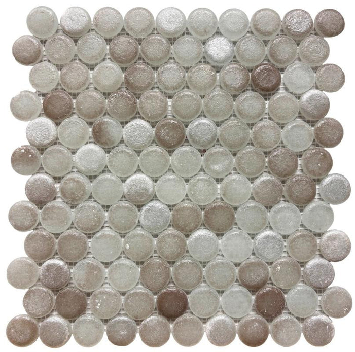 Liquid Drops River Glass Mosaic Tile 12x12 Sheet 1