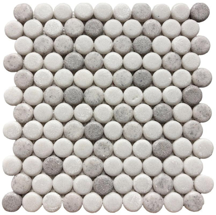 Liquid Drops Freshwater Glass Mosaic Tile 12x12 Sheet 1
