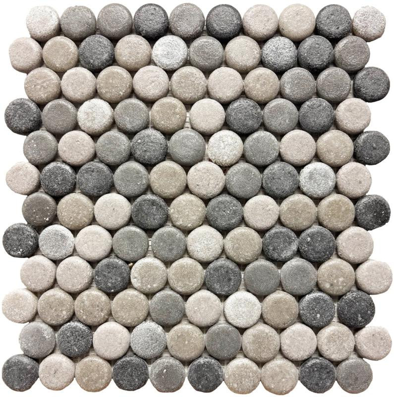Liquid Drops Southern Lakes Glass Mosaic Tile 12x12 Sheet