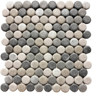 Liquid Drops Southern Lakes Glass Mosaic Tile 12x12 Sheet